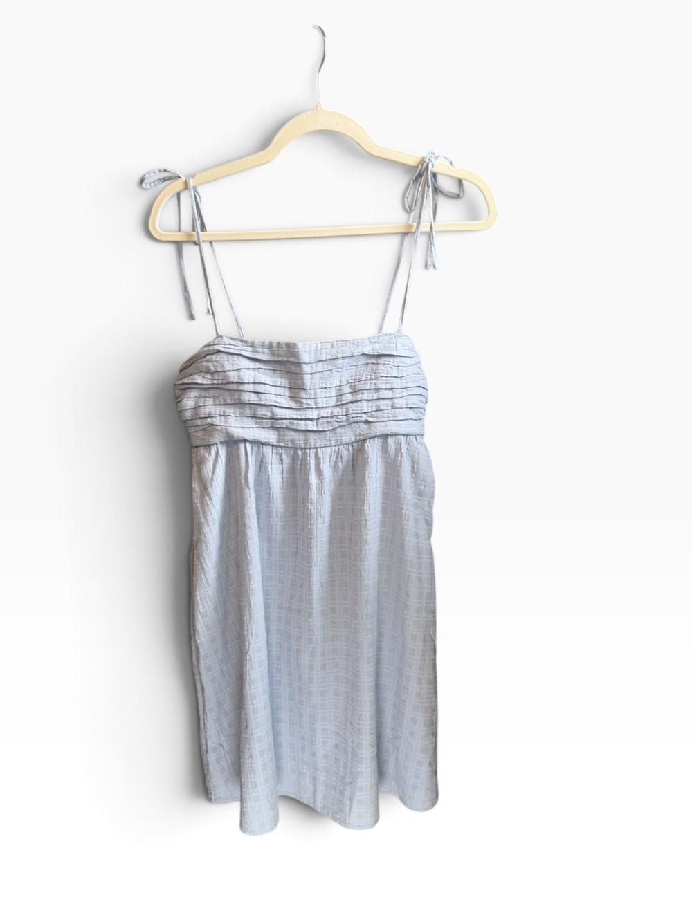 Hollister Light Blue Tie-Strap Sundress